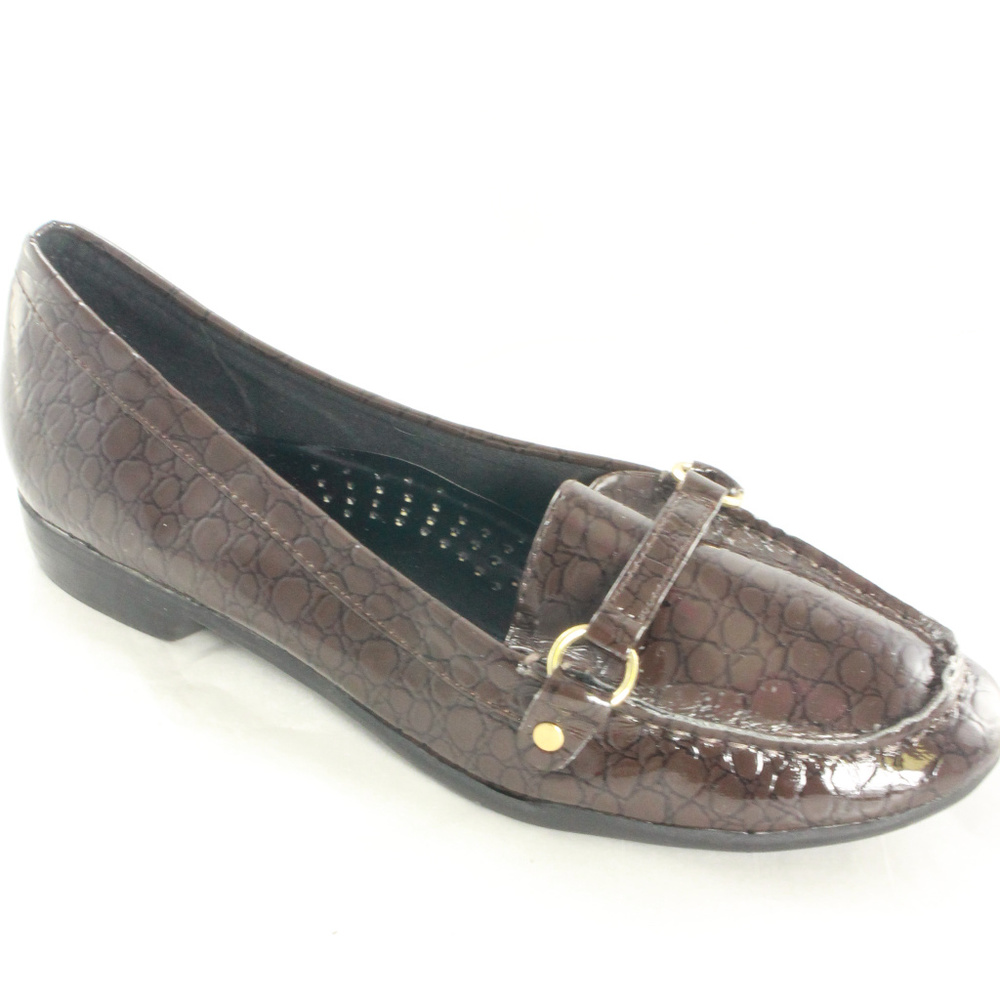 Like New CLASSIQUE Reptile Print Penny Loafers